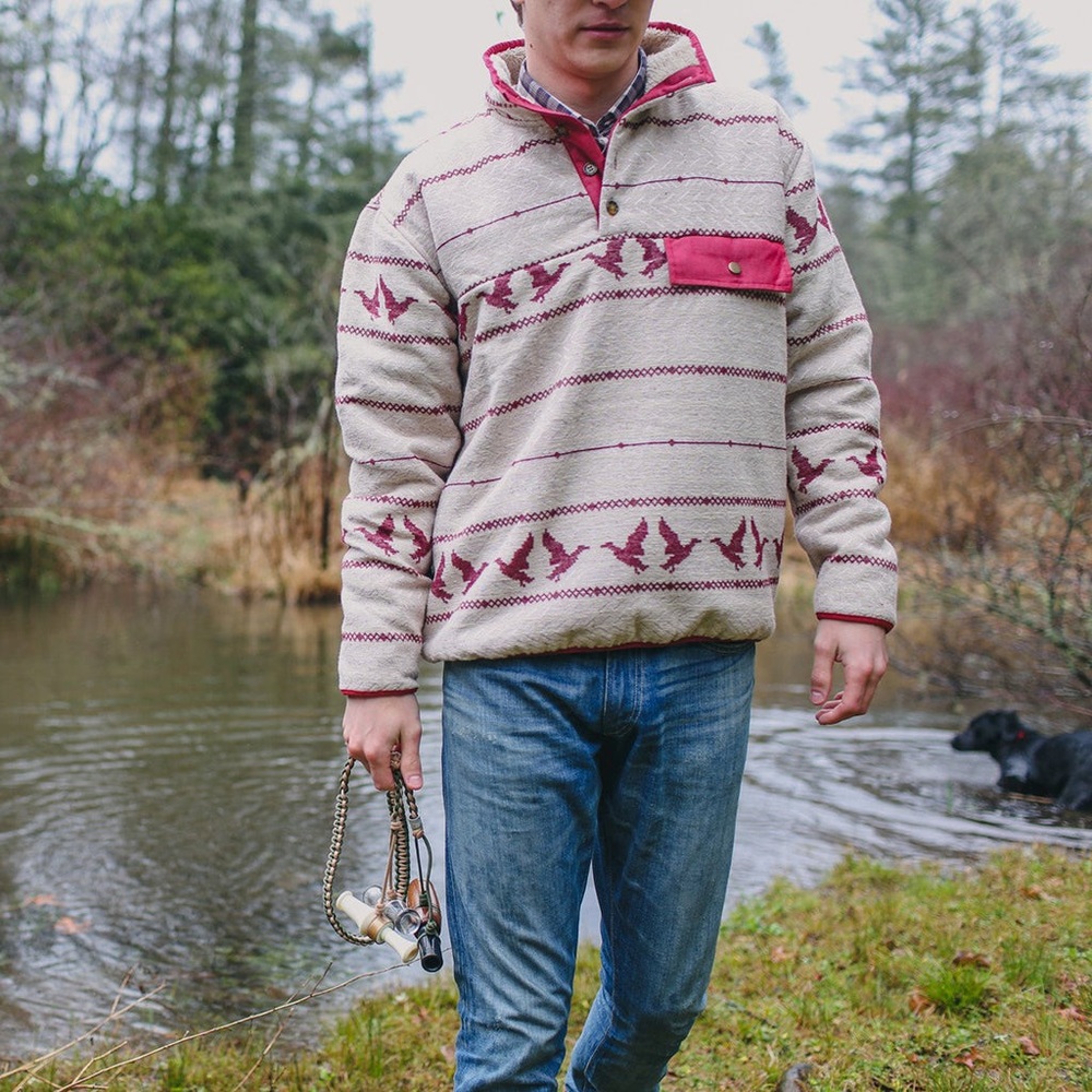 southern proper | duck call Sherpa lined pullover medium - Picture 2 of 7